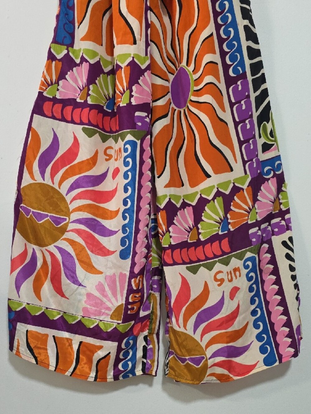 Strapless Wide-Leg Jumpsuit in Multicolor Print - Picture 3 of 8